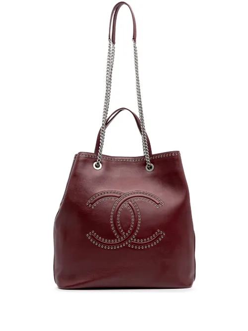 Grand sac à bandoulière Coco Eyelets Shopping (2018) - CHANEL Pre-Owned - Modalova