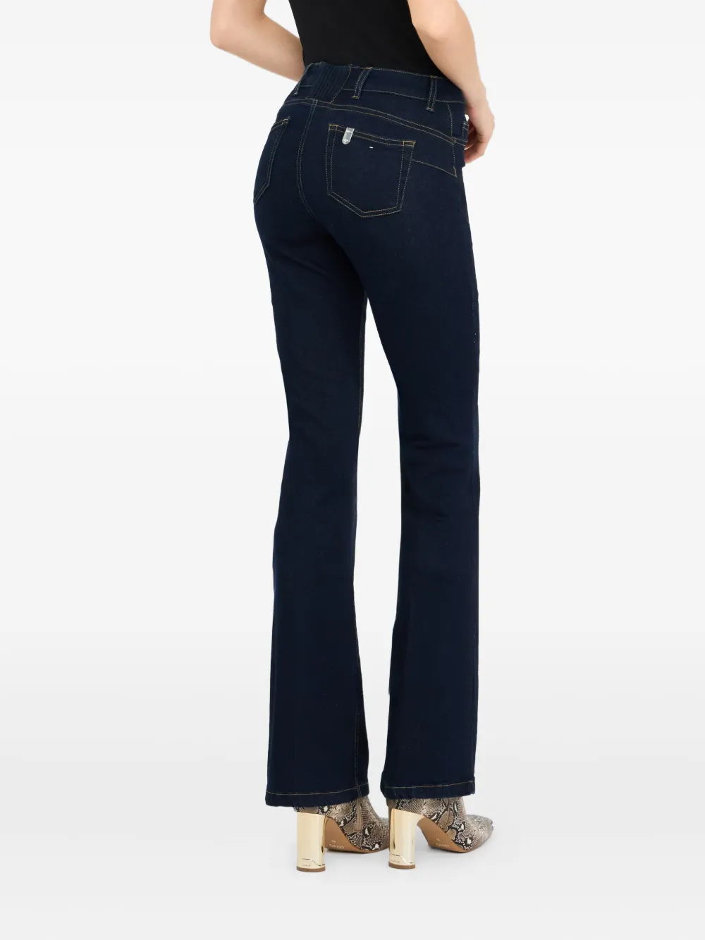 LIU JO Katoenen flared jeans Blauw