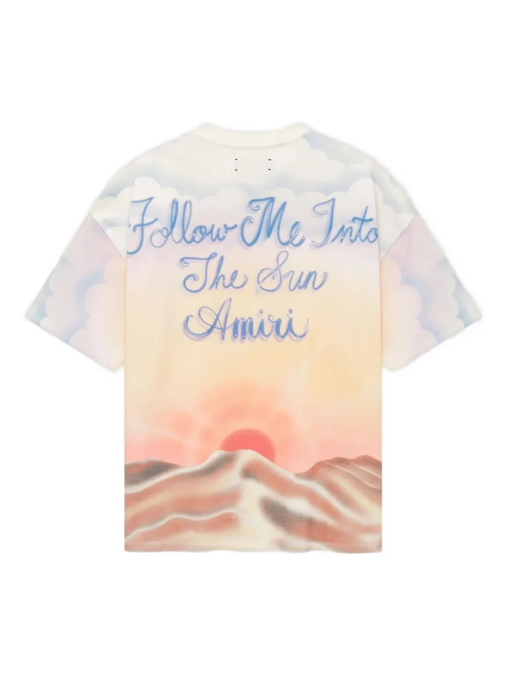 AMIRI T-shirt met grafische print Beige