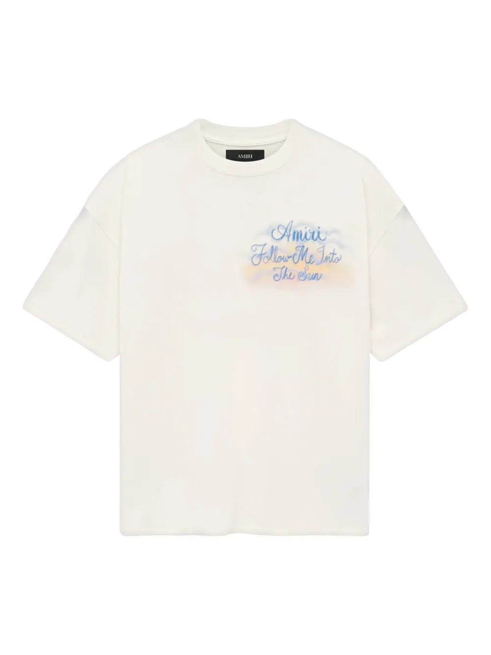AMIRI t-shirt oversize à imprimé graphique | tons neutres | Image 1