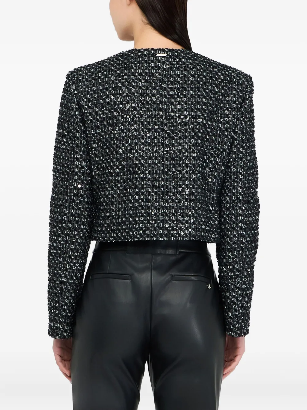 LIU JO Bouclé cropped jack Zwart