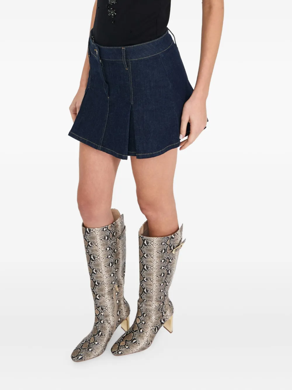 LIU •JO DENIM MINI SKIRT
