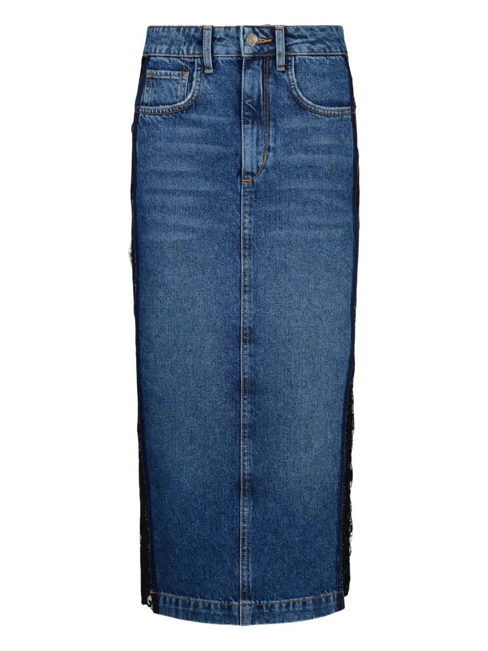 LIU JO Denim skirt with lace | azul | Image 1