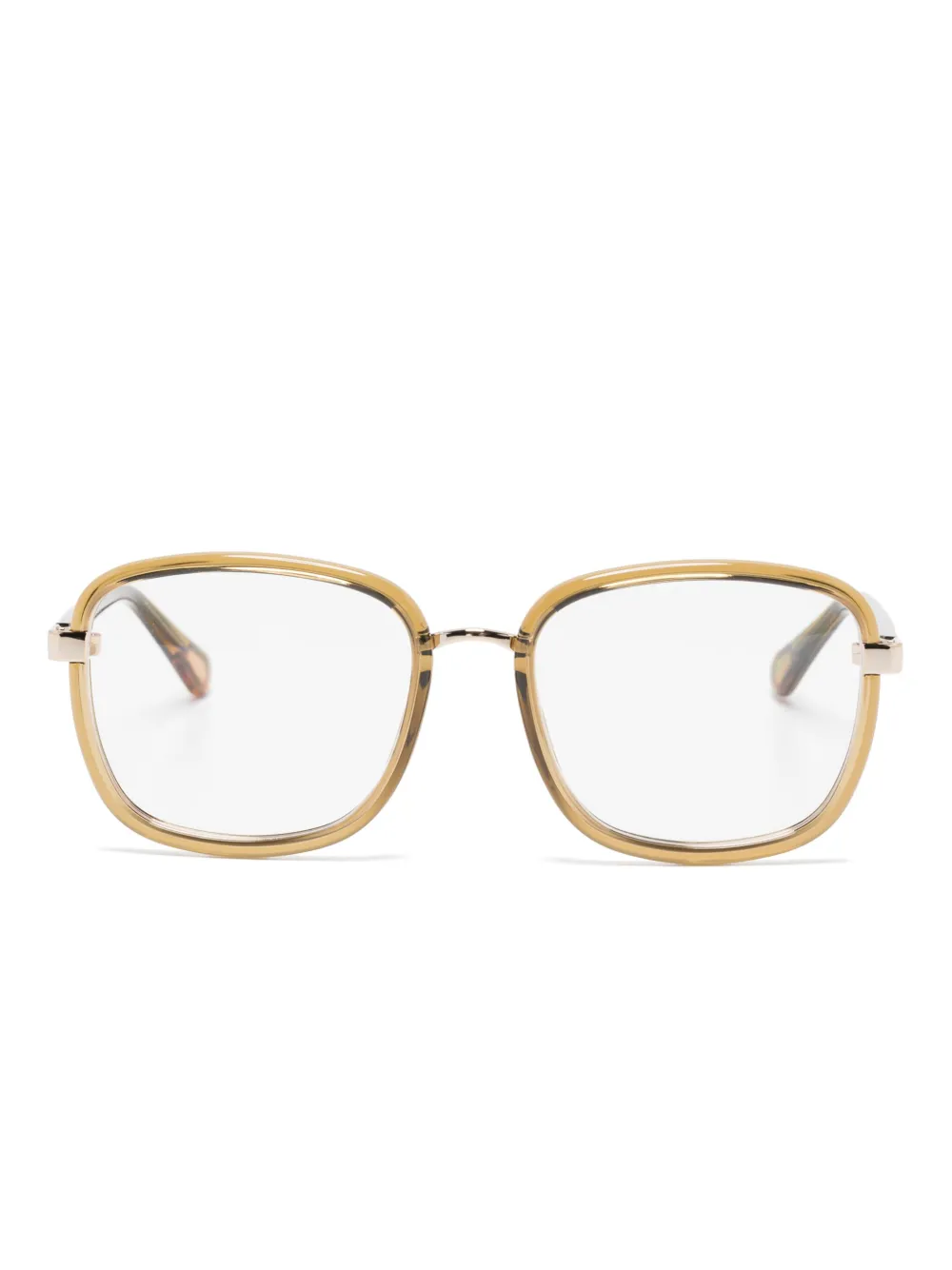 Chloé Kids rectangle-frame glasses | Green | Image 1