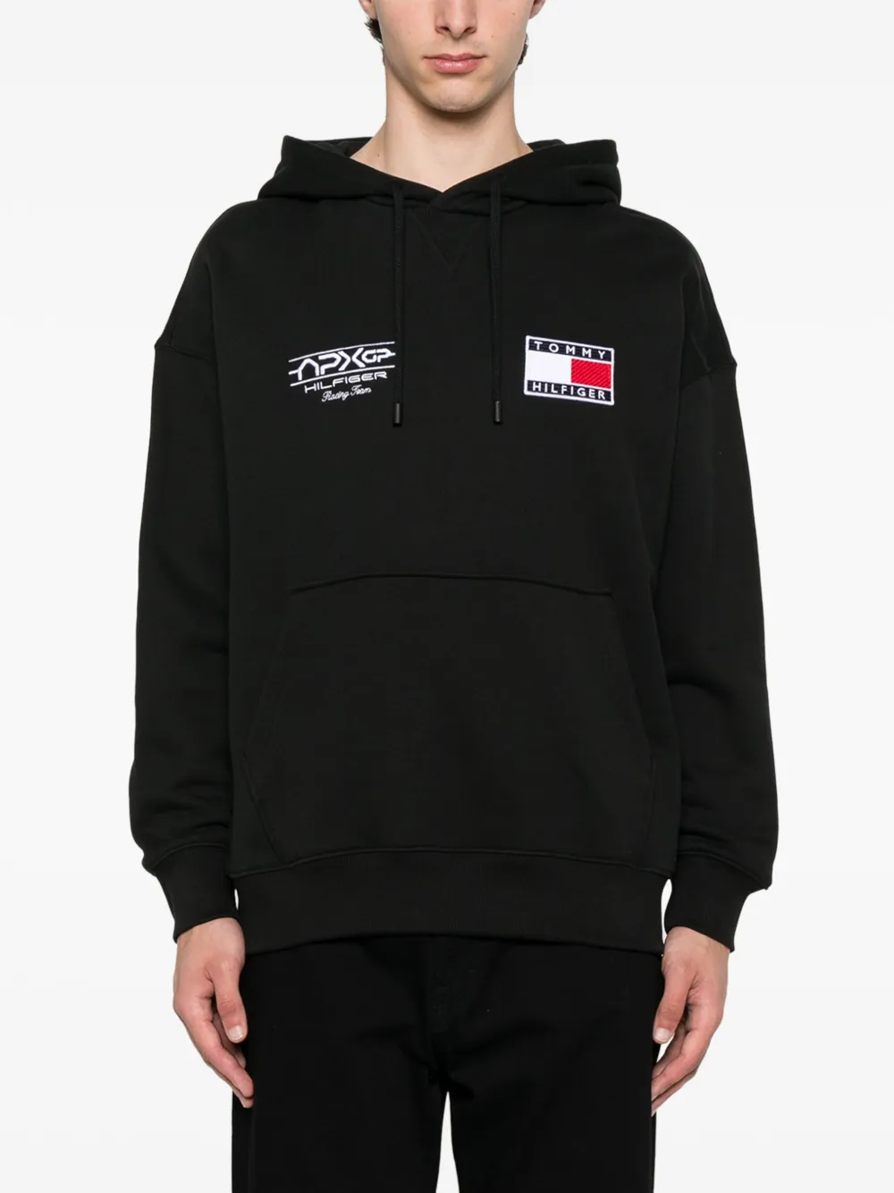 Tommy Hilfiger x Mercedes katoenen hoodie Zwart