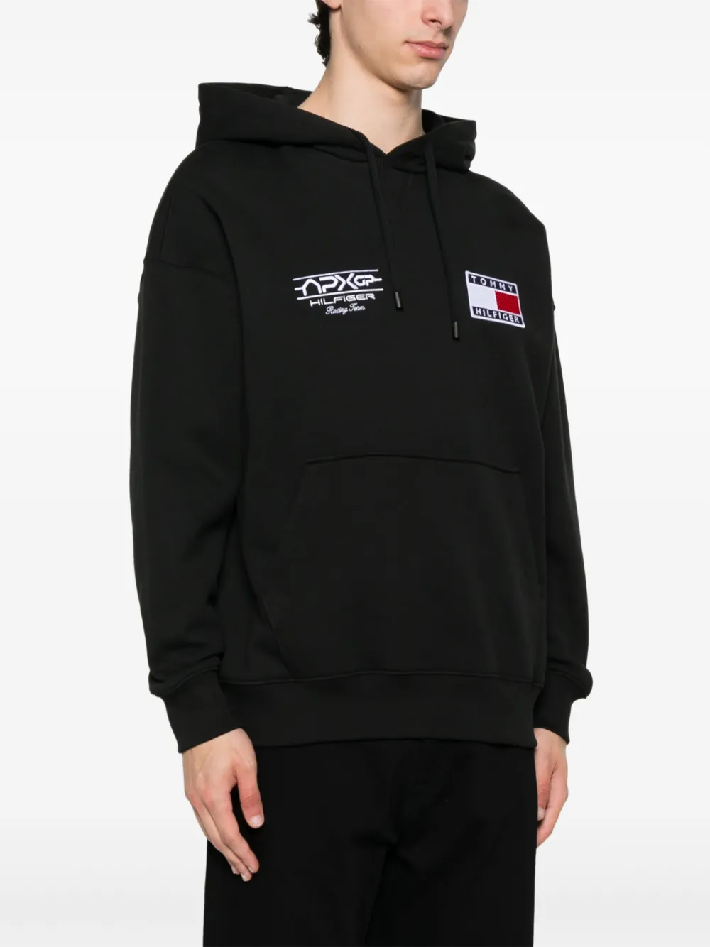 Tommy Hilfiger x Mercedes katoenen hoodie Zwart