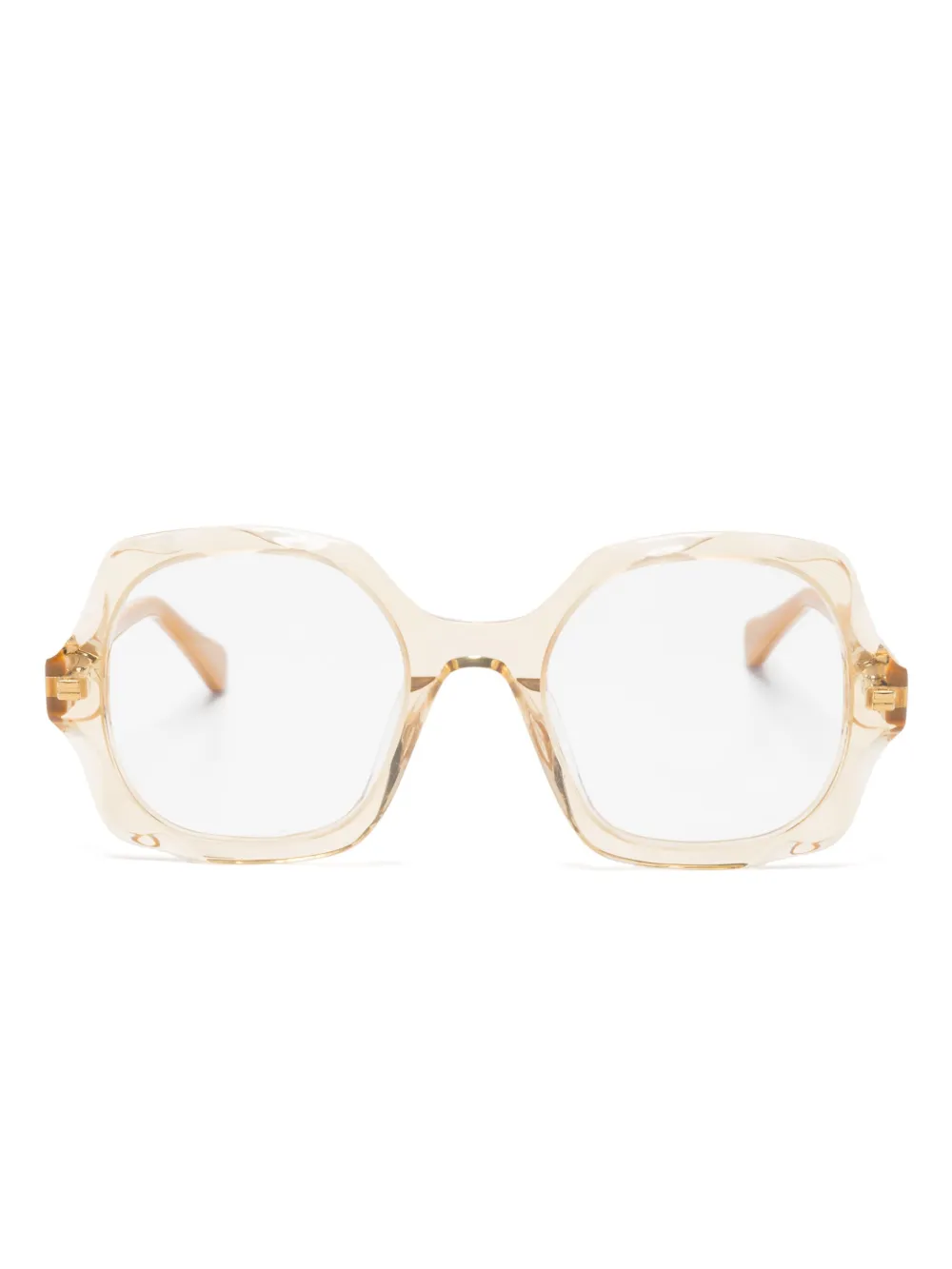 Chloé Kids Bril met vierkant montuur Beige
