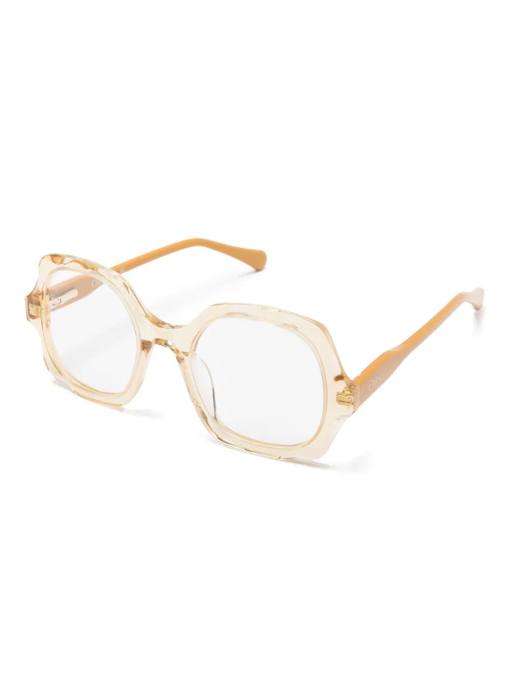 Chloé Kids Bril met vierkant montuur Beige