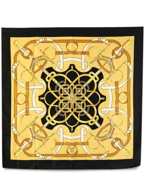 Hermès Pre-Owned 20th Century Eperon d Or Silk Scarf scarves