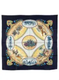 Hermès Pre-Owned 20th Century Cavaliers Peuls Silk Scarf scarves - Blue