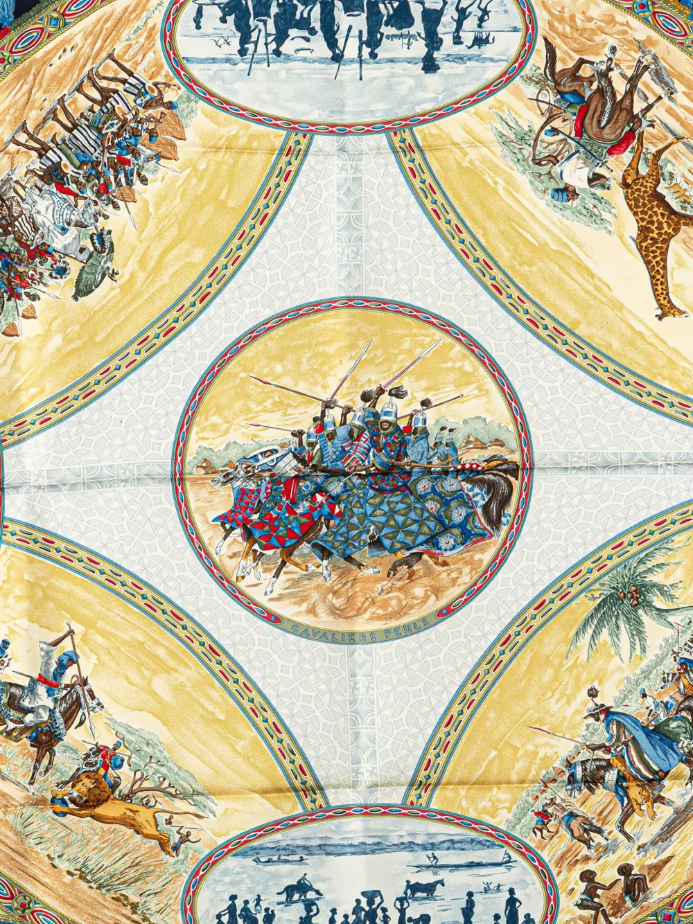Hermès Pre-Owned mascada Cavaliers Peuls de seda del siglo XX | Image 2