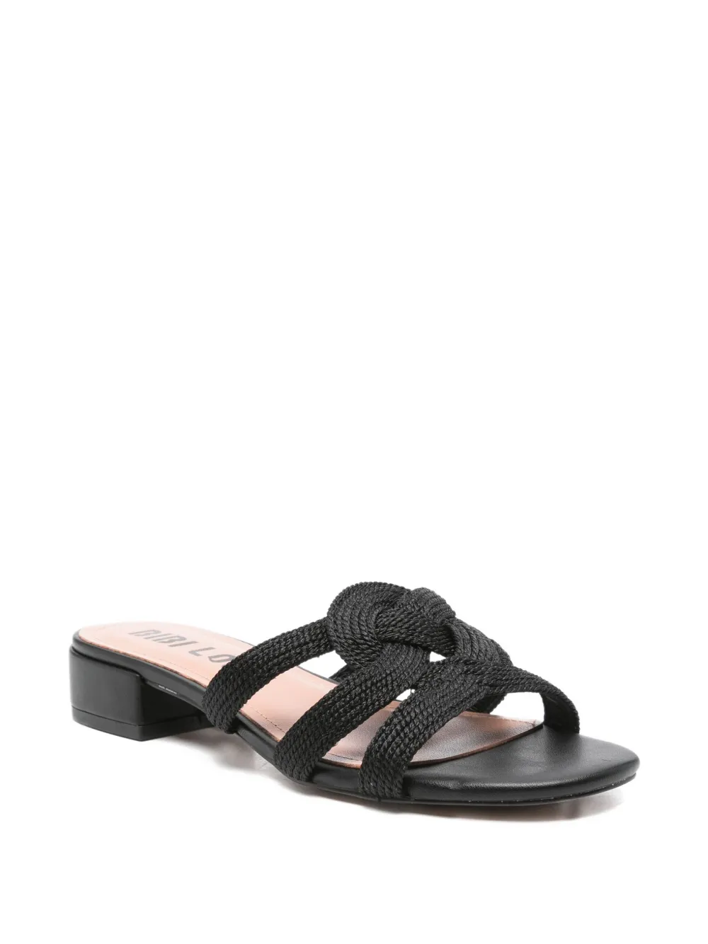 Bibi Lou 30mm Alia knotted sandals Black