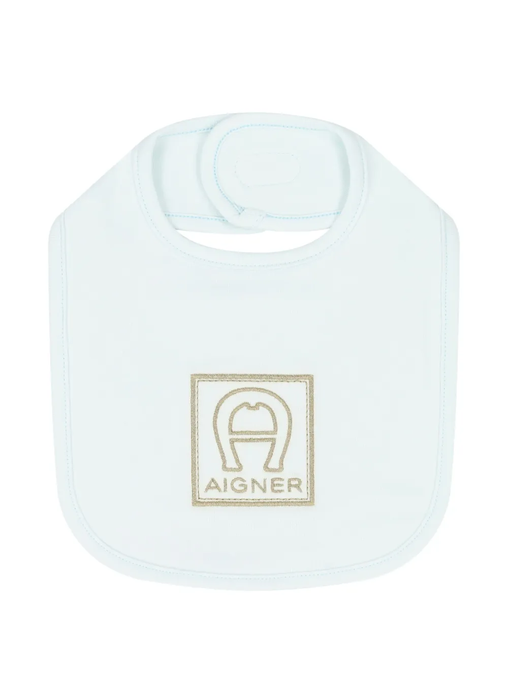 Aigner Kids Slabbetje met geborduurd logo - Blauw