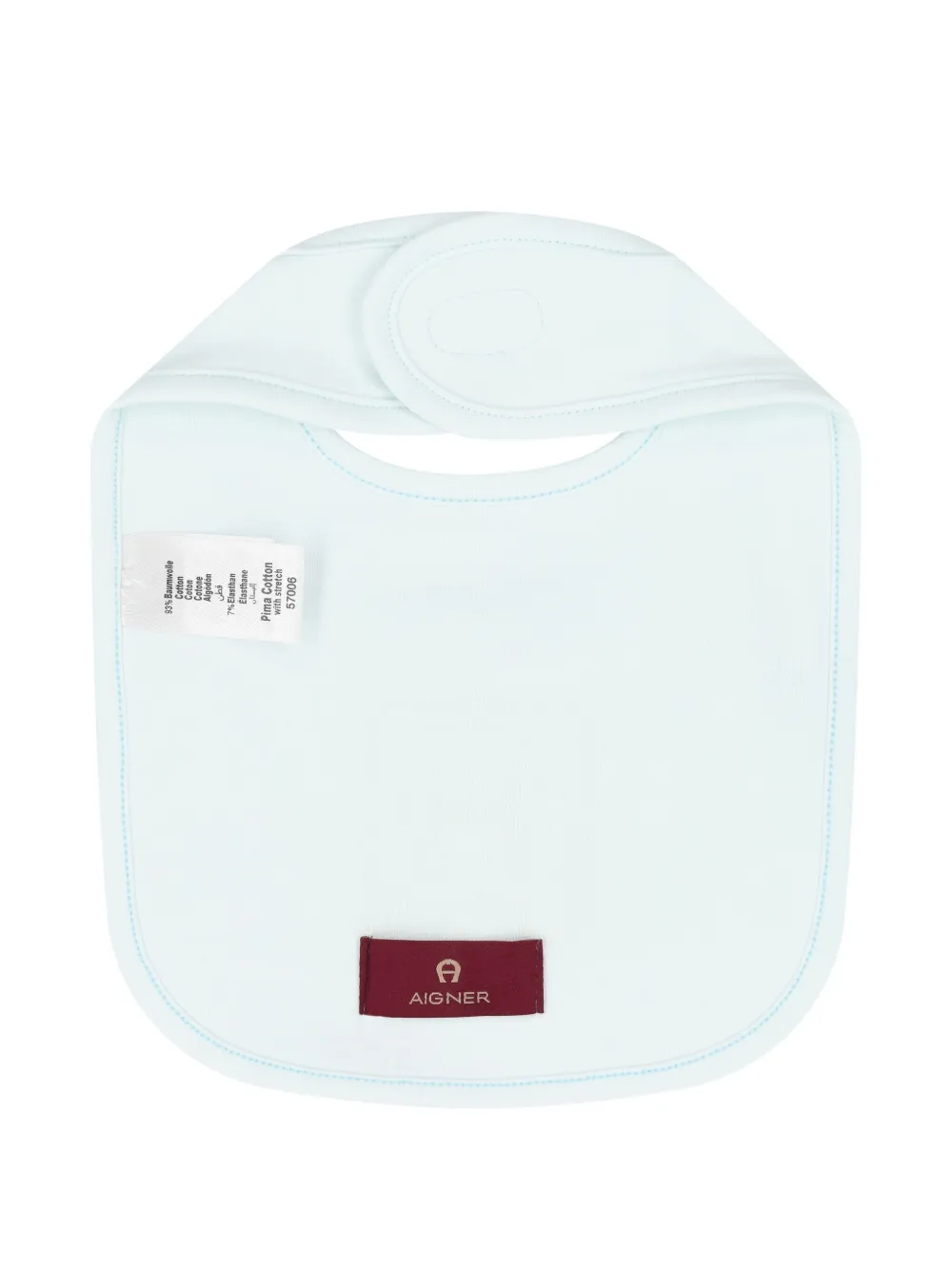 Aigner Kids Slabbetje met geborduurd logo Blauw