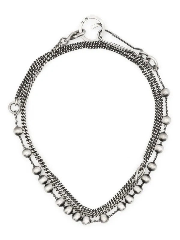 WERKSTATT:MÜNCHEN シルバー ネックレス | シルバートーン | FARFETCH JP