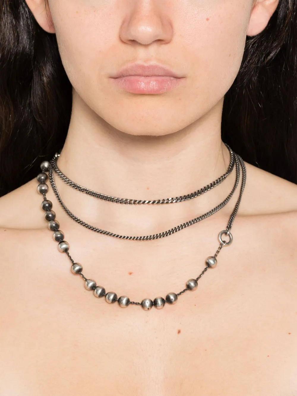 WERKSTATT:MÜNCHEN sterling silver necklace - Zilver