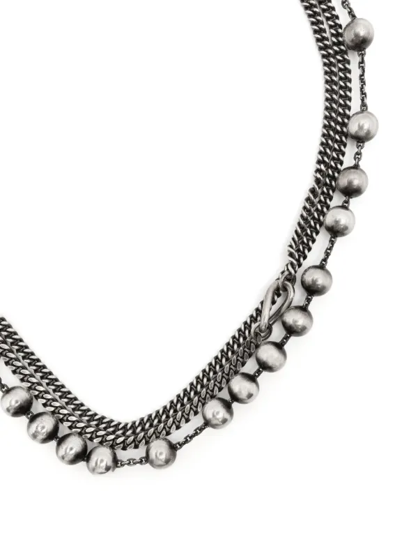 WERKSTATT:MÜNCHEN シルバー ネックレス | シルバートーン | FARFETCH JP