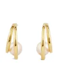 Dinny Hall Toro Pearl Double hoop earrings - Gold