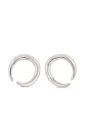 Dinny Hall Toro horn-circle earrings - Silver