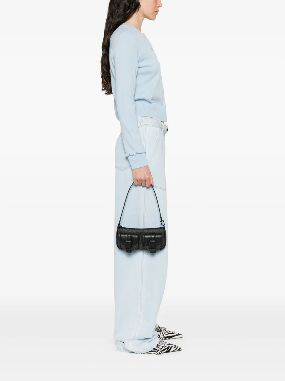 Michael Michael Kors Zoe small handbag - Zwart