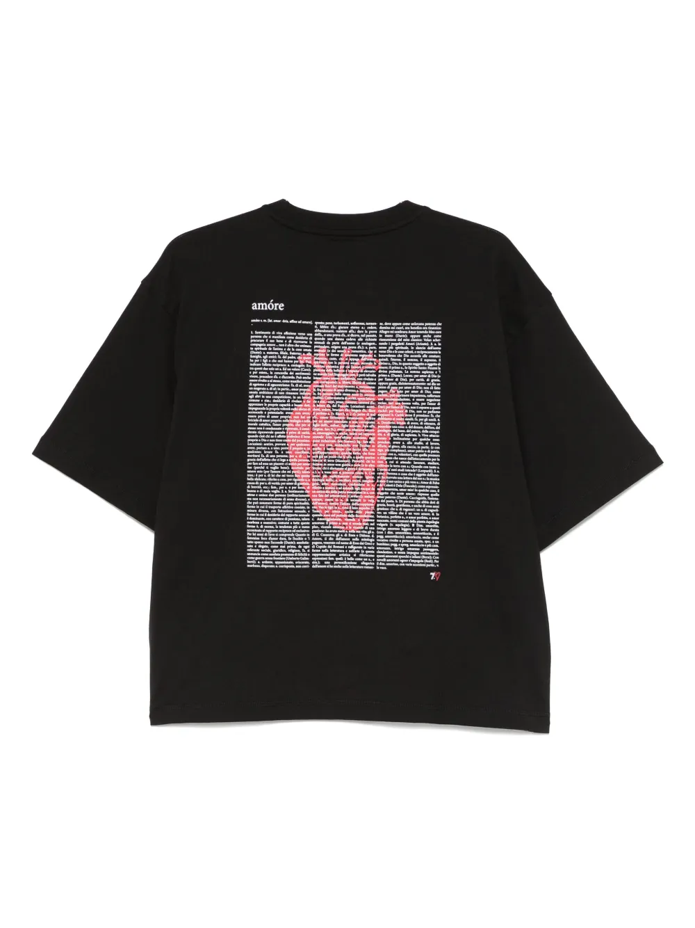 EA7 GRAPHIC-PRINT COTTON T-SHIRT 