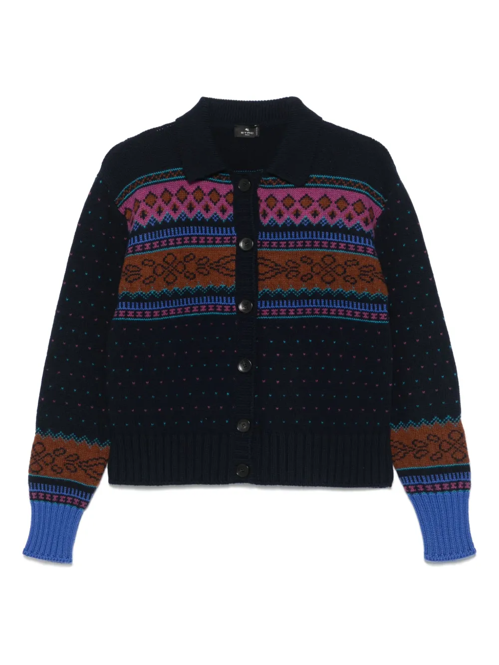 ETRO Fair-isle vest Blauw