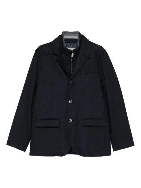 Herno three-button zipped jacket