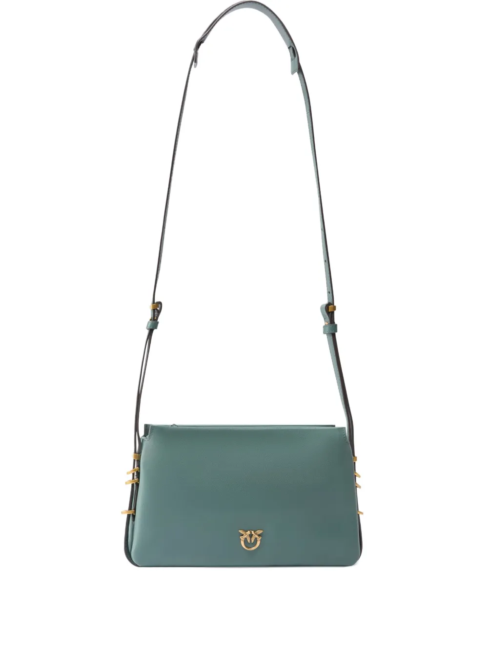 PINKO Leren crossbodytas Groen
