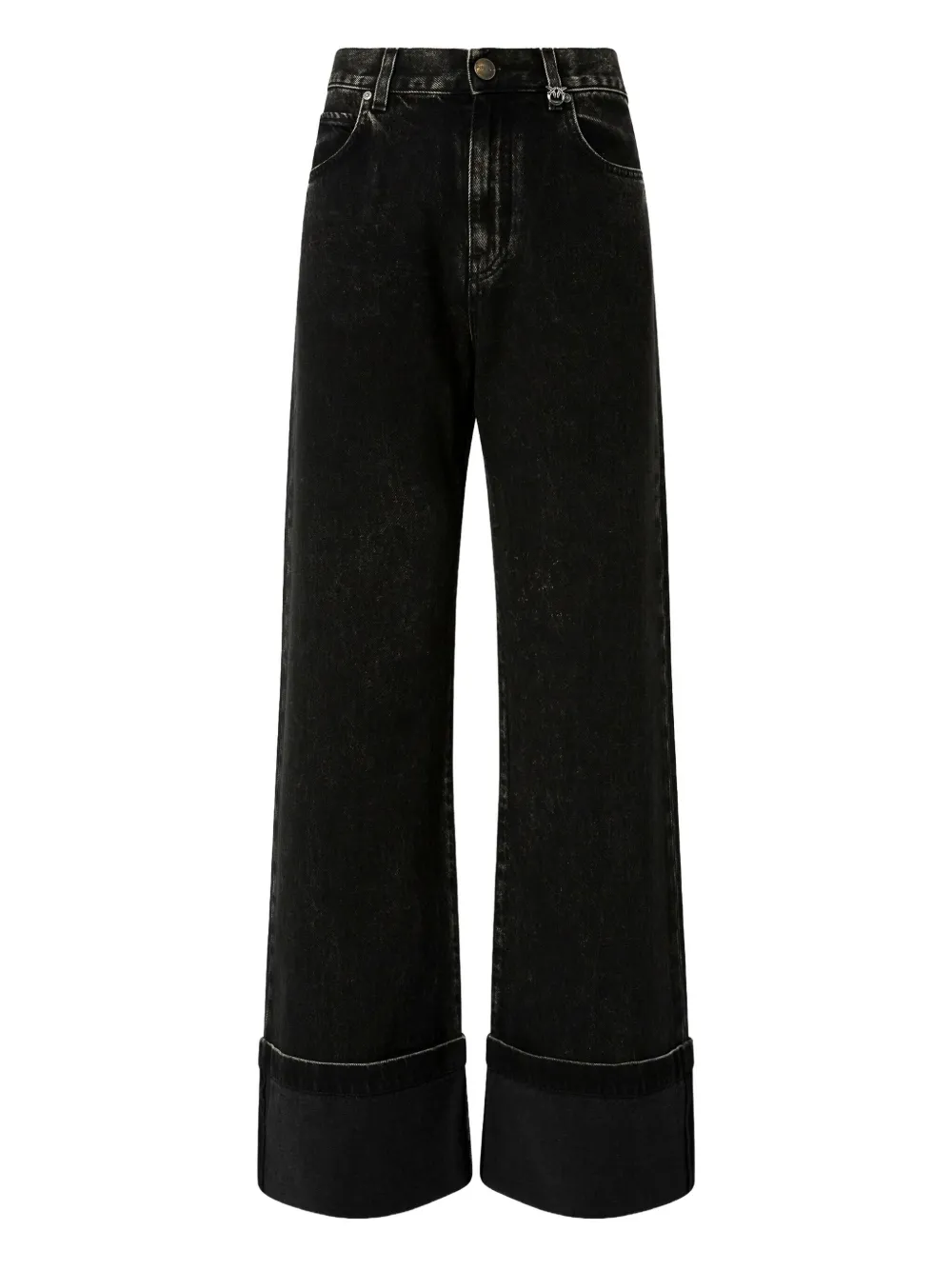 PINKO Jeans met omgeslagen pijpen Zwart