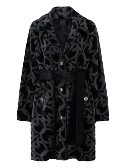 PINKO pattern belted coat