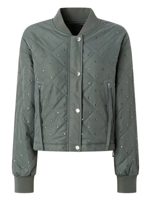 PINKO quilted embellished bomber jacket