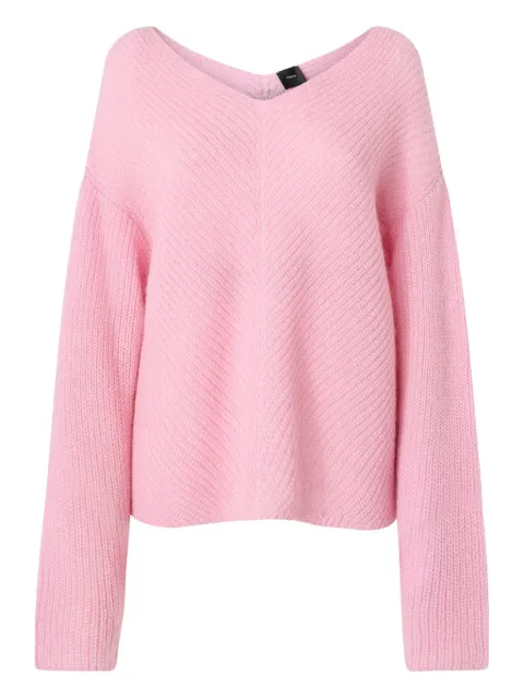 PINKO v-neck ribbed knit sweater 