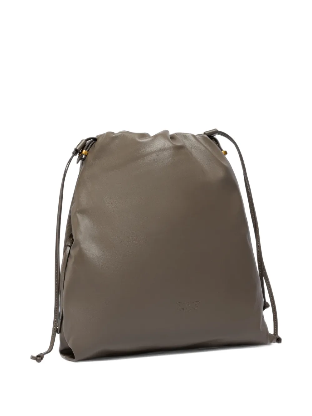 PINKO Leren shopper Grijs