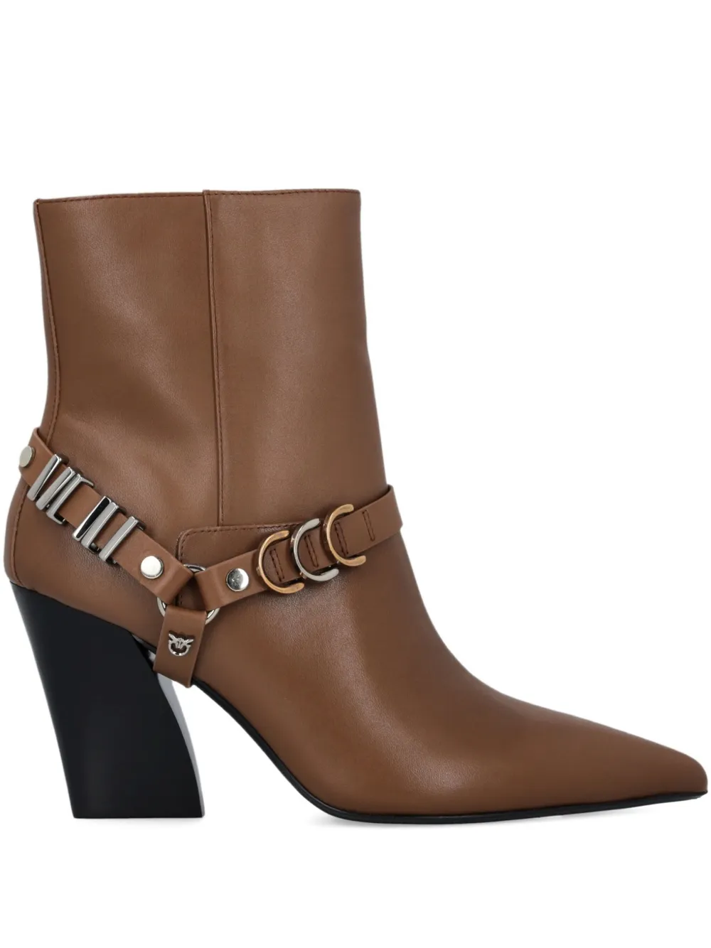 PINKO 85mm leather boots Bruin