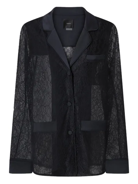 PINKO lace-panelled jacket