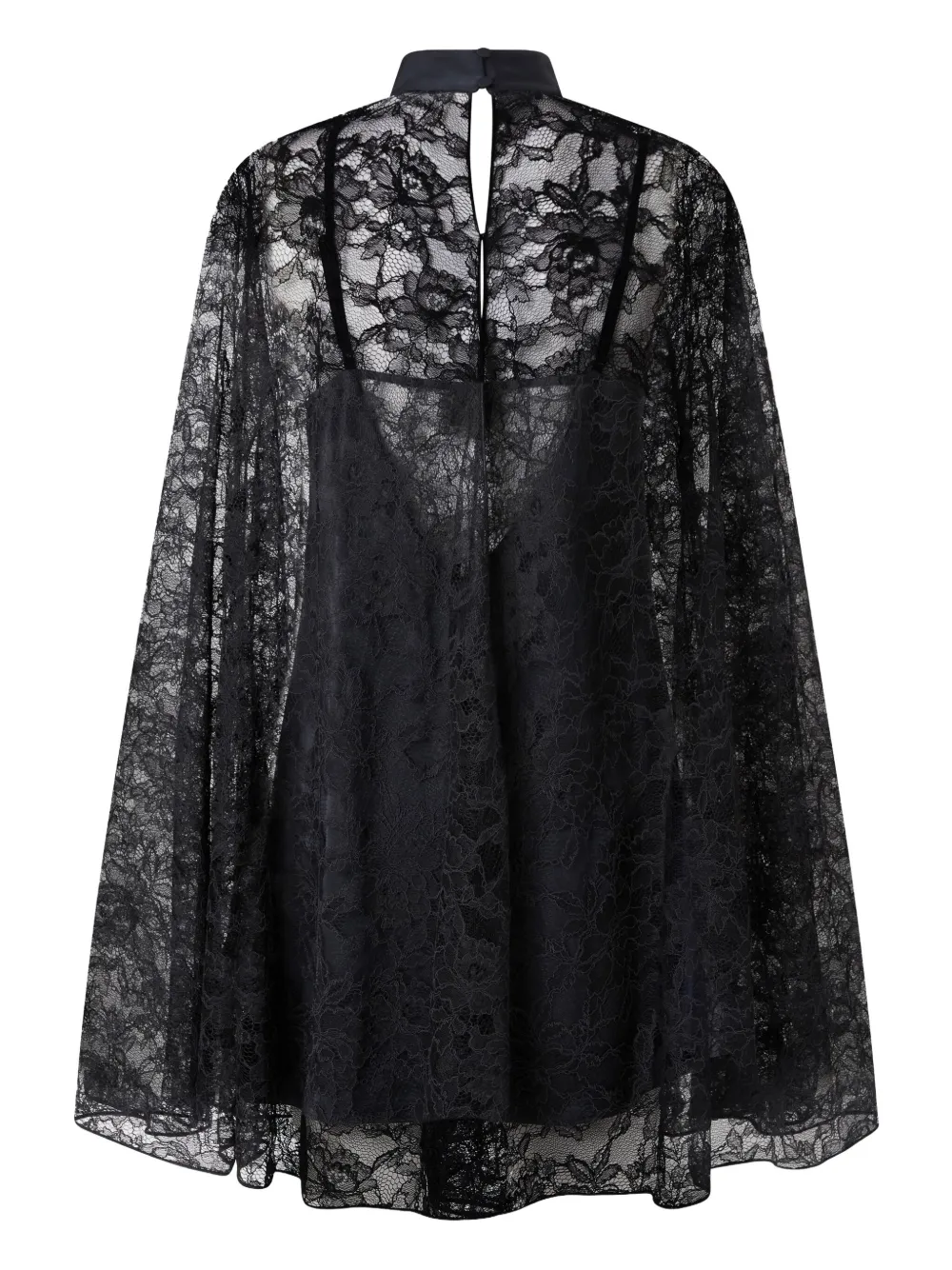PINKO lace cape mini dress Blauw