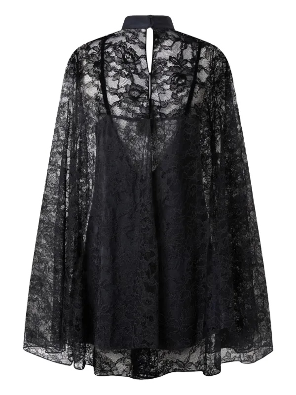 best place to buy a little black dress Black Cape Sleeve Mini Dress – New Phase Studio main image 1