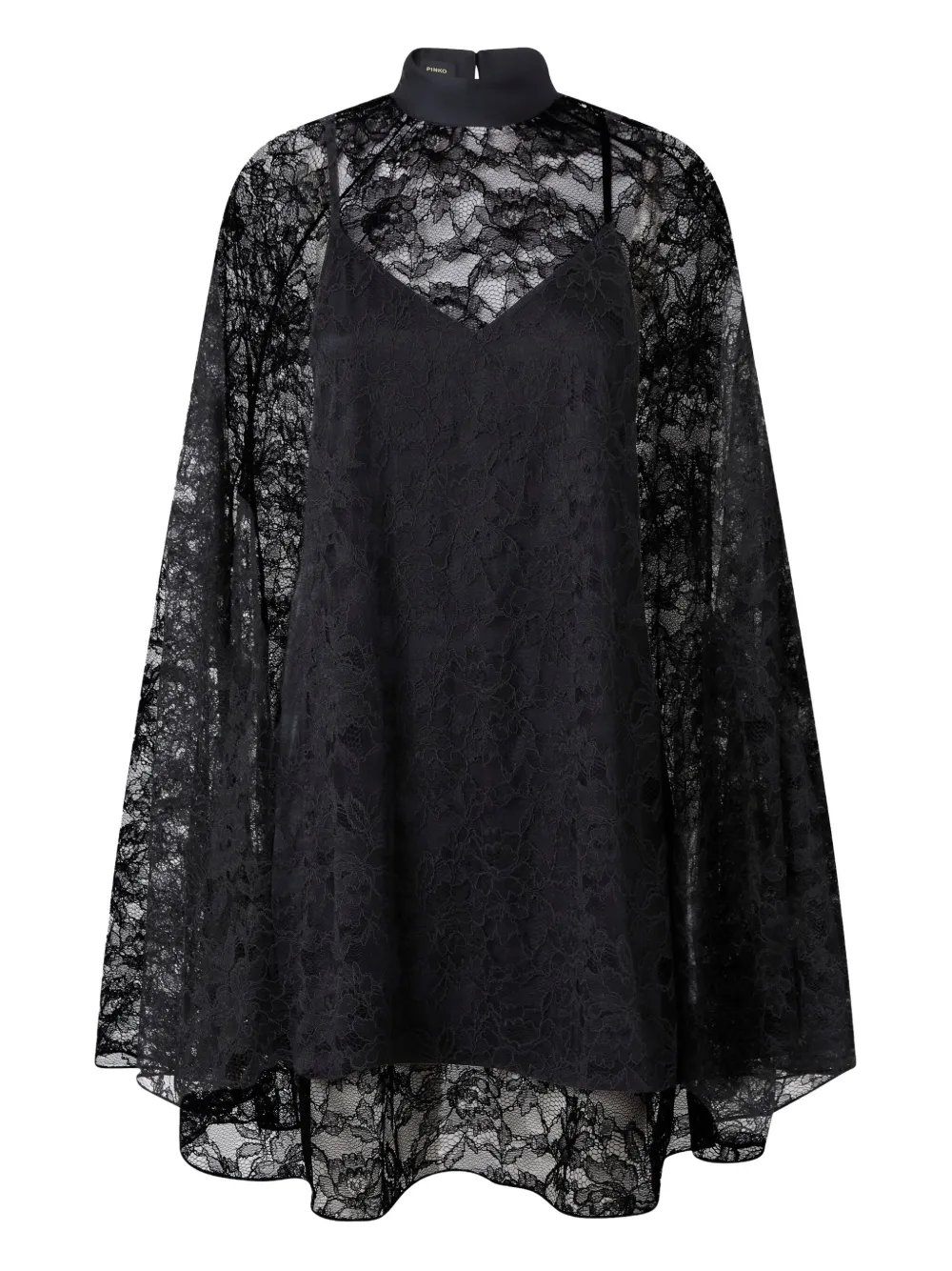 PINKO lace cape mini dress Blauw