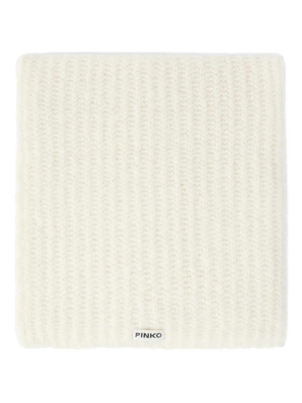 PINKO ribbed-knit scarf - Wit