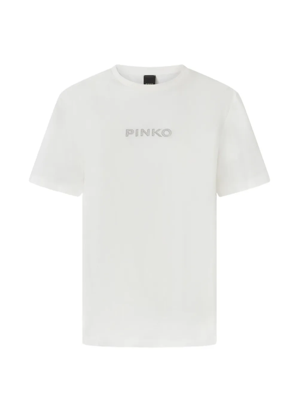 PINKO T-shirt met geborduurd logo Wit