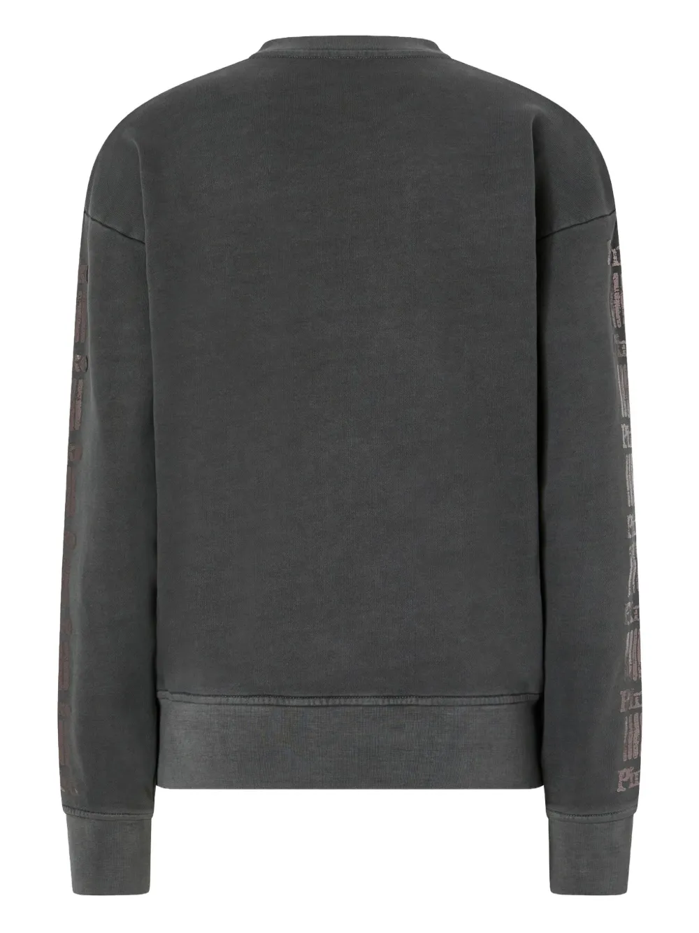 PINKO logo-detail cotton sweatshirt Grijs
