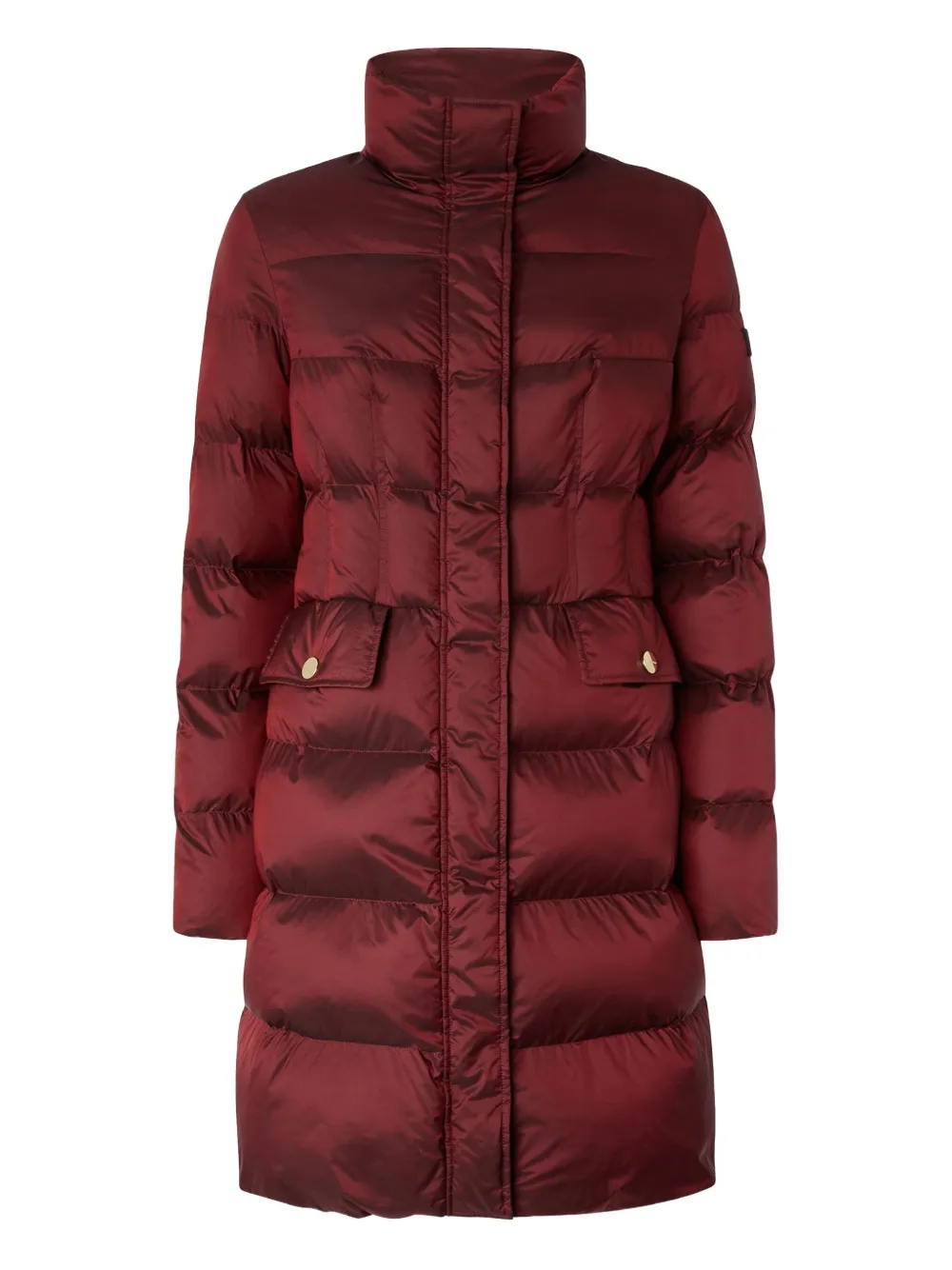 PINKO quilted high-neck coat Rood