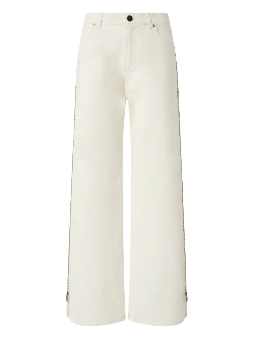 PINKO zip-detail jeans Wit