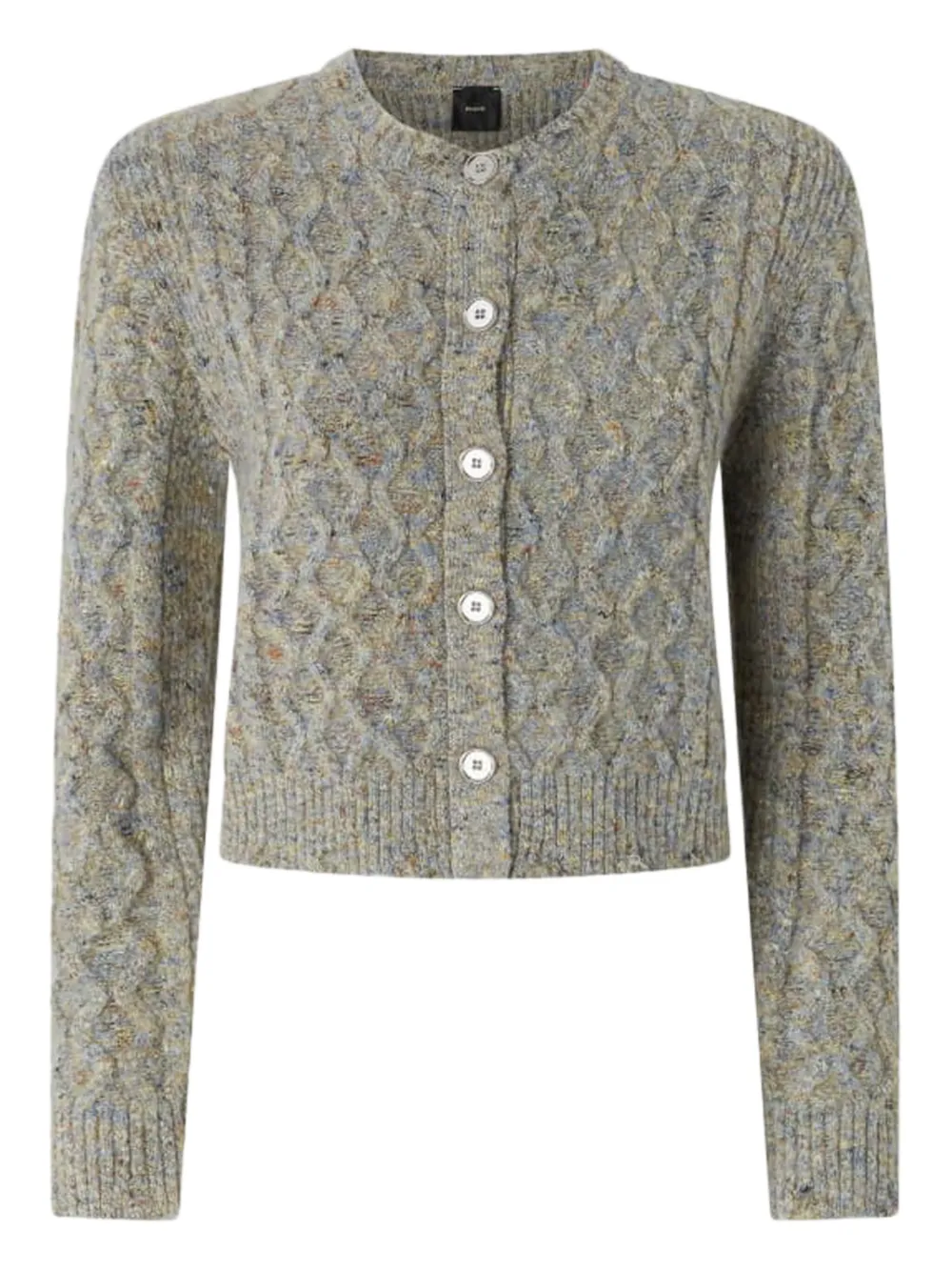 PINKO cable-knit button cardigan | Grey | Image 1