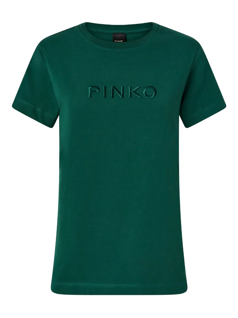 PINKO embroidered cotton T-shirt Groen