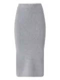 PINKO ribbed midi skirt - Grey