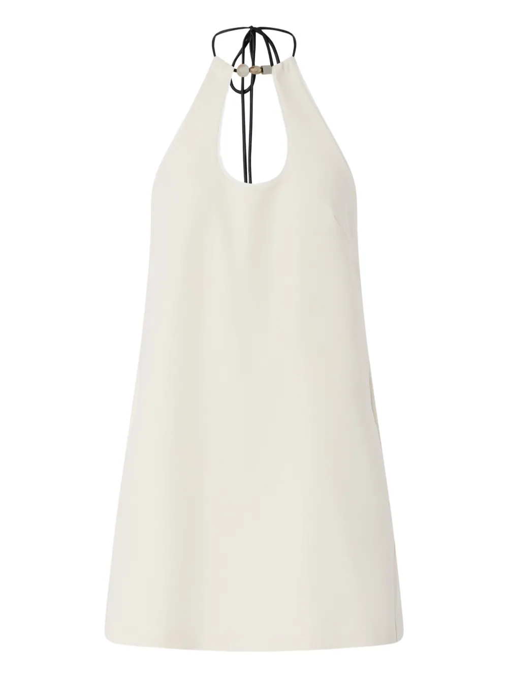 PINKO Inkognito halterneck-tie mini dress - Bianco