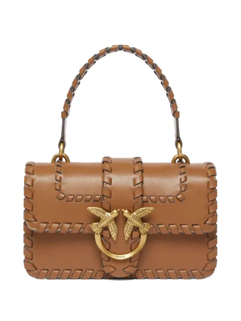 PINKO braided-leather crossbody bag