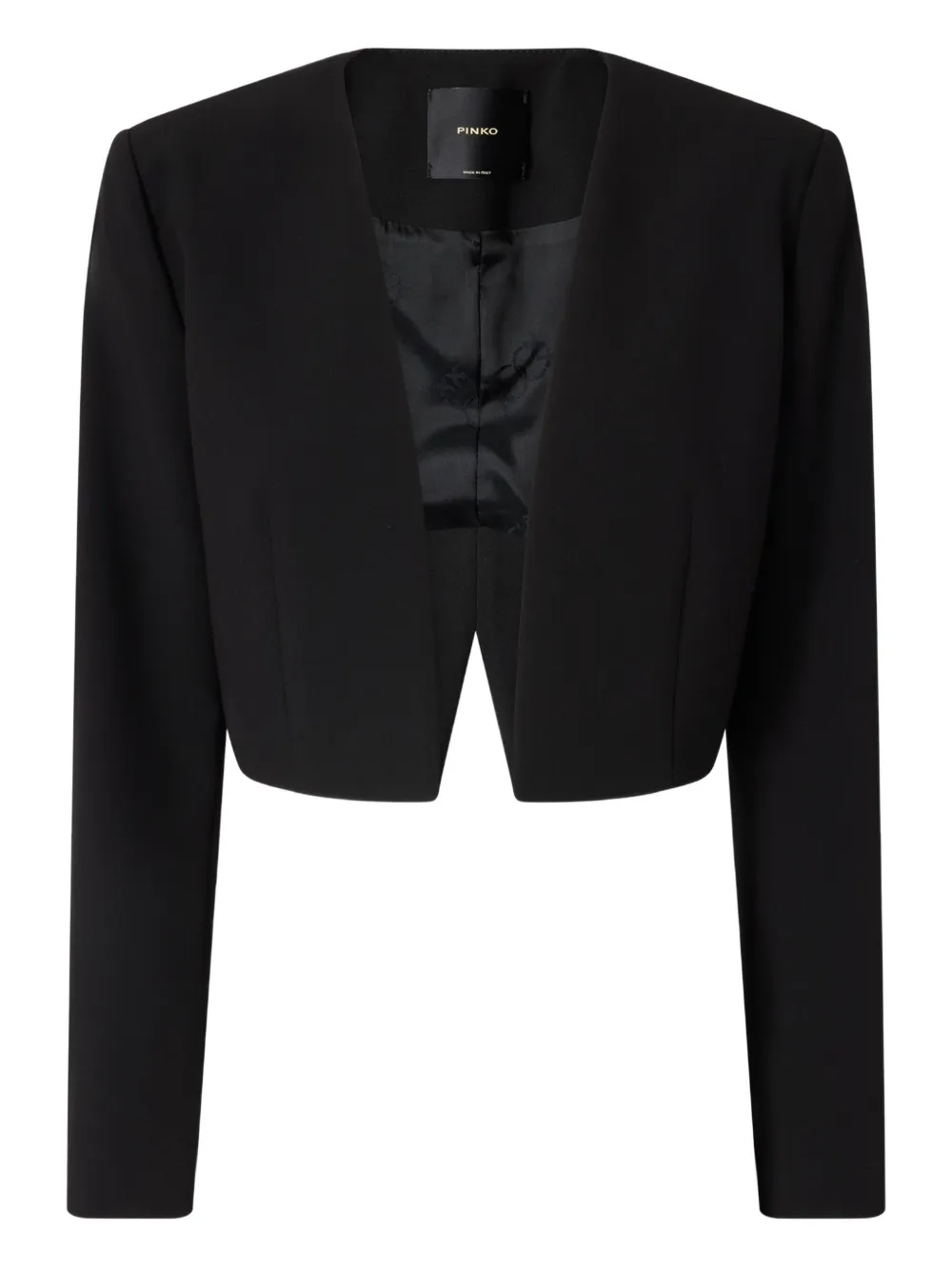 PINKO cropped V-neck jacket | Black | Image 1