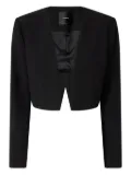 PINKO cropped V-neck jacket - Black